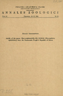 Aphids of the genus Macrosiphoniella DEL GUERCIO (Homoptera, Aphididae) from the Democratic People's Republic of Korea