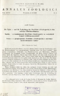Die &Auml;g&auml;is - und die Verbreitung der Zonitidae (Gastropoda) in den &ouml;stlichen Mittelmeerl&auml;ndern = Egeida - a rozmieszczenie Zonitidae (Gastropoda) we wschodnich krajach śr&oacute;dziemnomorskich