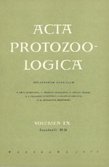 Acta Protozoologica, Vol. 9, Fasc. 15-21