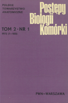 Postępy biologii komórki, Tom 2 nr 1, 1975