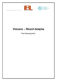 Vincenz - filozof dziej&oacute;w
