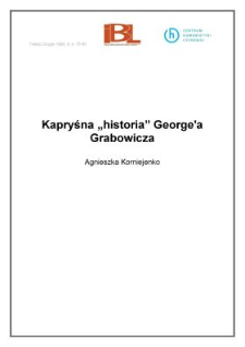 Kapryśna "historia" George`a Grabowicza