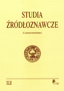 Studia Źr&oacute;dłoznawcze = Commentationes T. 42 (2004), Kronika