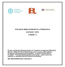 Polska Bibliografia Literacka za rok 1979, część II