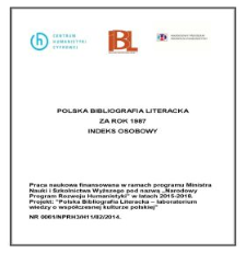 Polska Bibliografia Literacka za rok 1987, Indeks osobowy