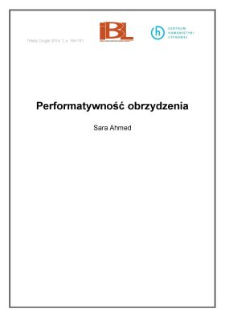 Performatywność obrzydzenia