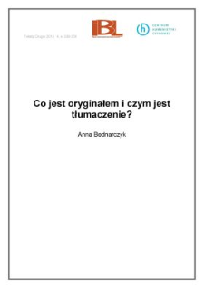 Co jest oryginałem i czym jest tłumaczenie?