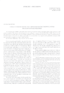 Uwagi o stanie badań nad grodziskami średniowiecznymi na g&oacute;rnym Naddniestrzu