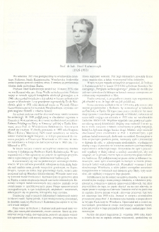 Prof. dr hab. J&oacute;zef Kaźmierczyk (1926-1993)