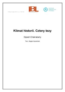 Klimat historii. Cztery tezy