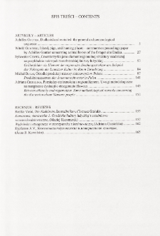 Spis treści = Contents