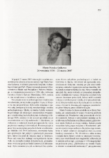Maria Norska-Gulkowa (24 września 1930 - 23 marca 2007)