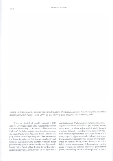 Luka&scaron;i. Bagato&scaron;arova pami&acirc;tka arheolog&iuml;&iuml; na Bridŝini, Viktor Vojnarovs&rsquo;kij, Vitalij Konopl&acirc;, Mihajlo Filipčuk, L&rsquo;viv 2005 : [recenzja]