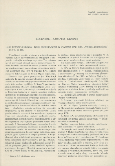 Kultura puchar&oacute;w lejkowatych w dorzeczu g&oacute;rnej Odry, Janina Bukowska-Gedigowa, &bdquo;Przegląd Archeologiczny&rdquo;, 23:1975, s. 83-186 : [recenzja]
