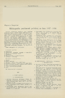Bibliografia prahistorii Polski za lata 1957&mdash;1958
