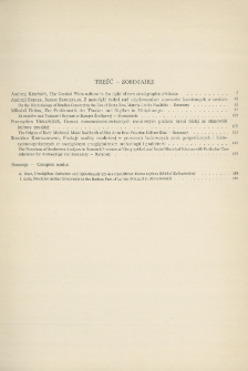 Spis treści = Sommaire