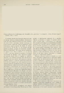 Les „autel-foyers” en Languedoc, Groupe de Recherches Archéologiques de Montpellier, „Revue d’Etudes Ligures” XXXIV, 1972, s. 35-56 : [recenzja]