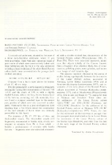 Band Pottery culture, transitional phase between Linear Pottery (Szarka Typ) and Stroked-Pottery cultures: Skoroszowice, gm. Strzelin, woj. Wrocław, Site 1, Settlement, Pit 17