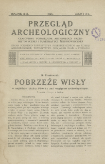 Pobrzeże Wisły w najbliższej okolicy Płocka pod względem archeologicznym