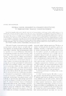 Wstęga i sznur. Ornament na ceramice neolitycznej w perspektywie tradycji indoeuropejskiej