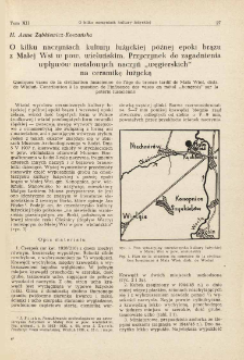 O kilku naczyniach kultury łużyckiej p&oacute;źnej epoki brązu z Małej Wsi w pow. wieluńskim : przyczynek do zagadnienia wpływ&oacute;w metalowych naczyń "węgierskich" na ceramikę łużycką