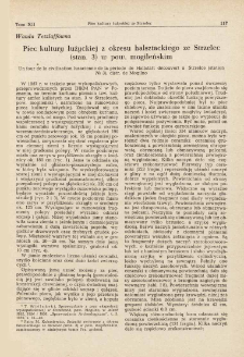 Piec kultury łużyckiej z okresu halsztackiego ze Strzelec (stan. 3) w pow. mogileńskim