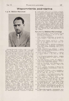 Ś. p. dr. Zdzisław Durczewski : wspomnienia pośmiertne