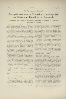 Szczątki roślinne z X wieku z wykopalisk na Ostrowie Tumskim w Poznaniu