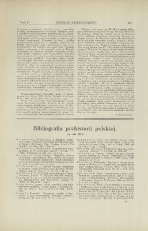 Vorgeschichtliche Jahrbuch. Bd. 2, Bibliographie des Jahres, Berlin, 1926 : [recenzja]