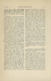Przyczynki do poznania kultury "łużyckiej" na Pomorzu. W: Rocznik Towarzystwa Naukowego w Toruniu 32 (1925) s. 216-258, Władysław Łęga, Toruń, 1925 : [recenzja]