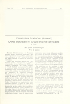 Dwa odważniki wczesnohistoryczne