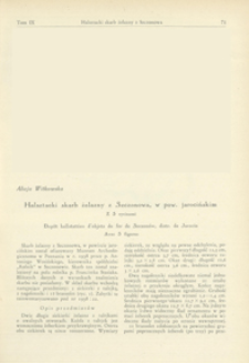 Halsztacki skarb żelazny z Szczonowa, w pow. jarocińskim