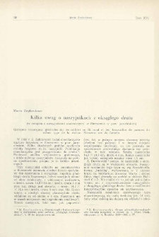 Kilka uwag o naszyjnikach z okrągłego drutu (w związku z naszyjnikami znalezionymi w Sierszewie w pow. jarocińskim)
