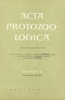 Acta Protozoologica, Vol. 10, Fasc. 11-16