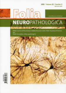 Folia Neuropathologica : former Neuropatologia Polska T.53 (2015) nr 3