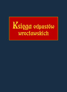 Księga odpust&oacute;w wrocławskich