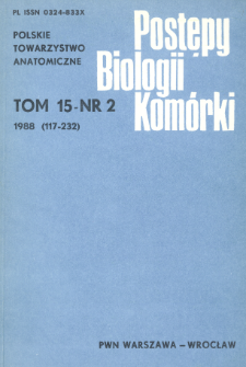 Postępy biologii komórki, Tom 15 nr 2, 1988