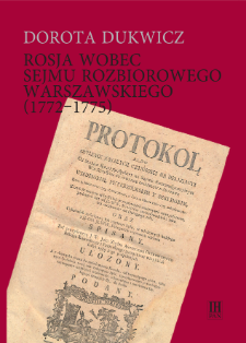 Rosja wobec sejmu rozbiorowego warszawskiego (1772-1775)