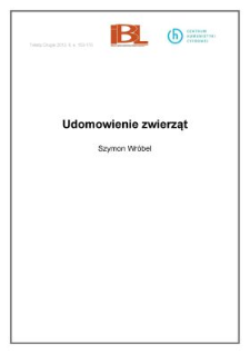 Udomowienie zwierząt