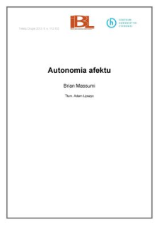 Autonomia afektu