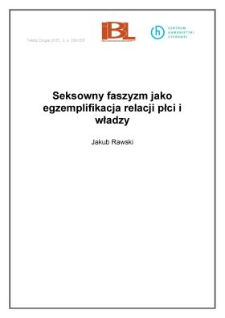 Seksowny faszyzm jako egzemplifikacja relacji płci i władzy
