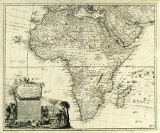 Africa : Secundum legitimas Projectionis Stereographic&aelig; regulas et juxta recentissimas relationes et observationes in subsidium vocatis quoque veterum Leonis Africani Nubiensis Geographi [...]