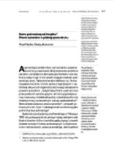 Komu potrzebna jest książka?Prawo autorskie w p&oacute;źnej epoce druku