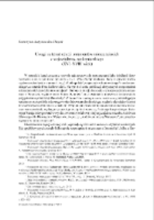 Uwagi na temat edycji testament&oacute;w mieszczańskich z wojew&oacute;dztwa sandomierskiego (XVI&ndash;XVIII wiek)