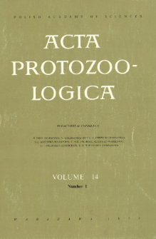 Acta Protozoologica, Vol. 14, Nr 1 (1975)