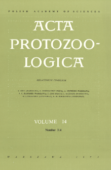 Acta Protozoologica, Vol. 14, Nr 3/4