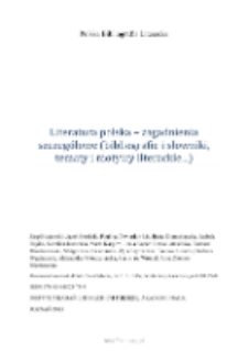 Polska Bibliografia Literacka: Literatura polska, zagadnienia szczegółowe (bibliografie i słowniki, tematy i motywy literackie...) - 2015