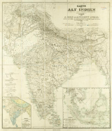 Karte von Alt-Indien = A map of Ancient India with the indian classical and principal modern names