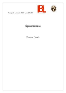 Sprostowania