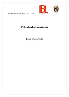 Polonistyka i konteksty